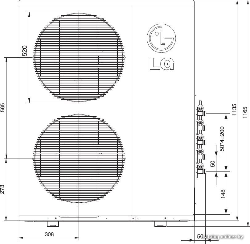 Наружный блок LG MU5M40 UH0R0