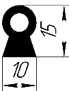 Силиконовые профили полые 001-100