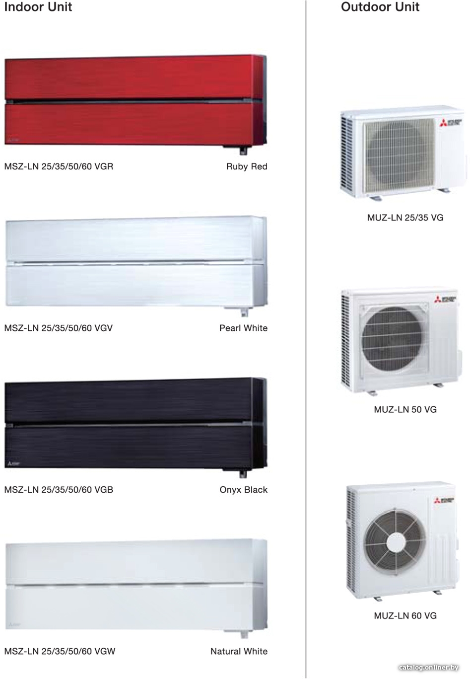 Кондиционер Mitsubishi Electric MSZ-LN50VGR-ER1/MUZ-LN50VG